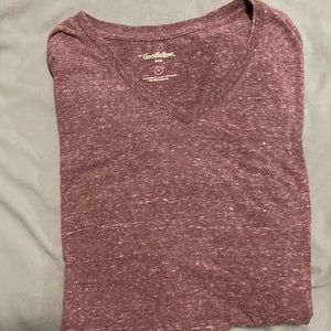 Goodfellow & Co - Vneck t-shirt - purple - XL